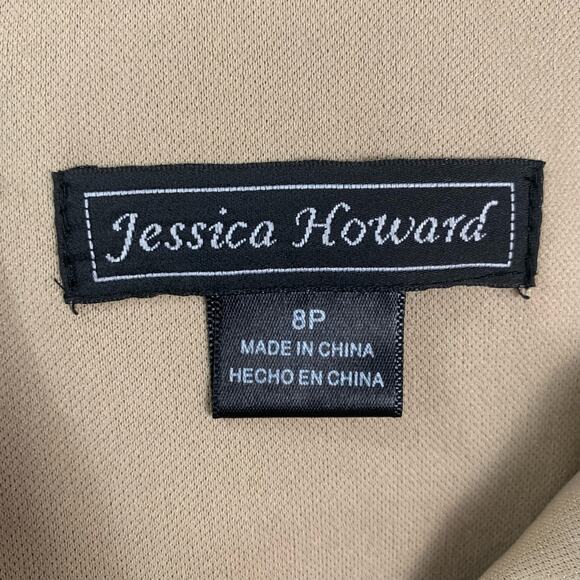 Jessica Howard Size 8P Petites Lace Bodice Artichoke Tiered Skirt Dress Black - Picture 15 of 16